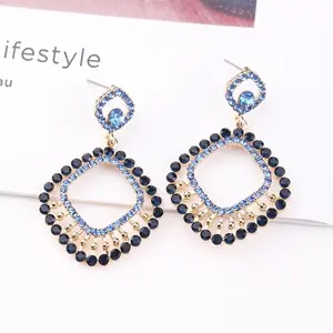 Anting Stud Mewah Premium Juntai Korea Fashion Chic Pesta India Etnik Tassel Kondangan Prewed Prewedding Impor Berlian Imitasi