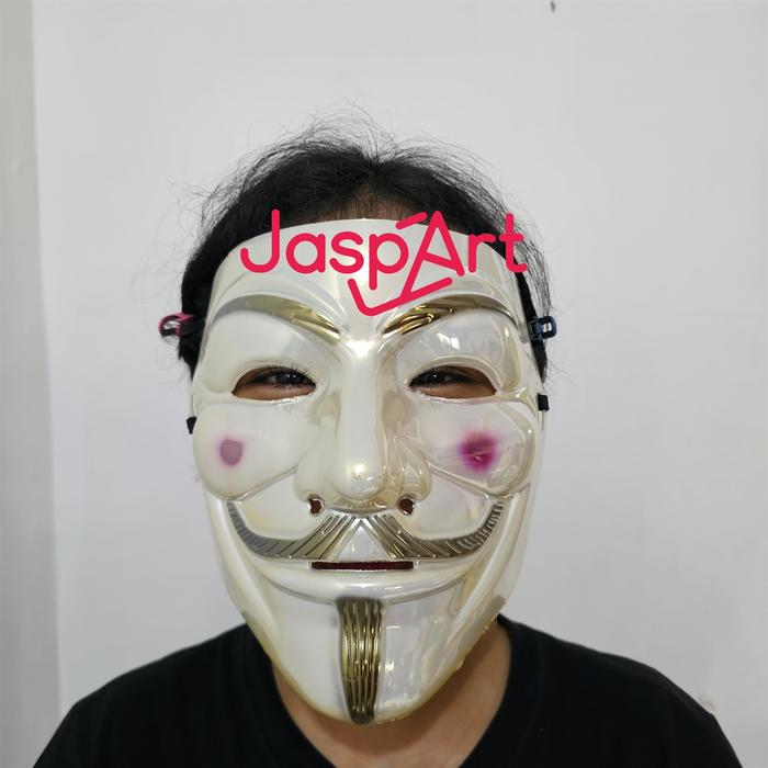 Gambar TOPENG ANONYMOUS JOKER KOSTUM HALLOWEEN DEKORASI PARTY JOKER MASK dari Jaspart Kota Administrasi Jakarta Barat Tokopedia