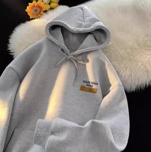 Jaket Hoodie Unisex Retro Korean Street Casual Nyaman Sweater Lengan Panjang Pria Wanita Distro Fleece Lembut Premium Termurah Terlaris Kekinian Remaja Jaket