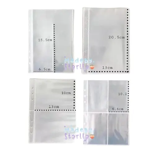 SLEEVE BINDER PHOTOCARD A5 6 RING 1P 2P 4P DOUBLE SIDE