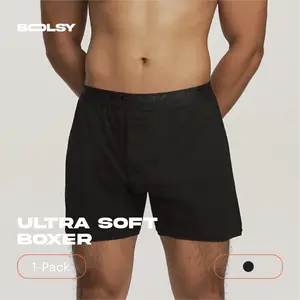 BOLSY 1 PCS Ultra Soft Modal Tencel Boxer Pria | Celana Boxer Pria Premium
