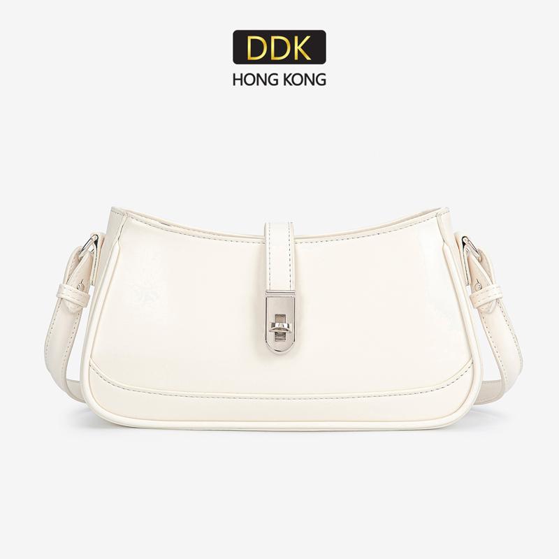[Chính thức] - DDK HONG KONG - Túi Xách Nữ D5034 Cao Cấp Sang Trọng Dễ Phối Đồ Màu Trắng Thời Trang Dành Cho Phụ Nữ đeo nách