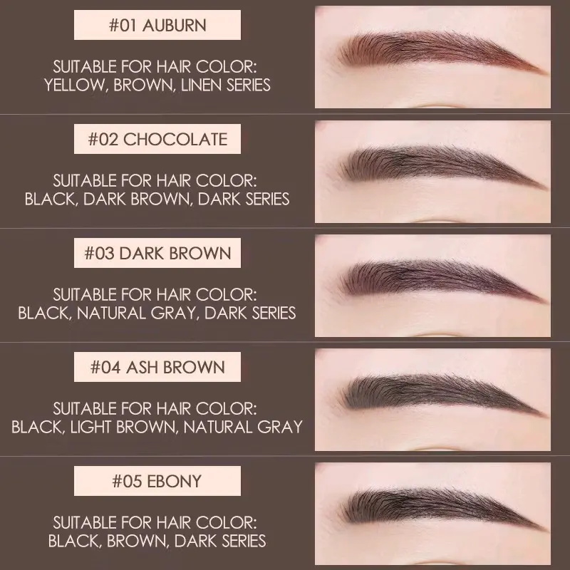 (NEW) Focallure Eyebrows Enchancer Brows Cream Gel Warna 04 Ash Brown -  Waterproof, High Pigment 6