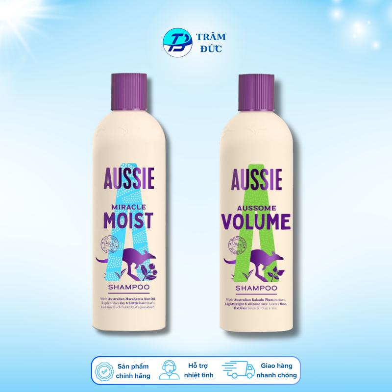 [Thanh Lý date 04/28] Dầu gội thuần chay Aussie, dưỡng tóc chuyên sâu, phục hồi ẩm mượt và bồng bềnh 300mL