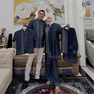 AVR Karaya Navy Set Couple Keluarga Sarimbit Lebaran