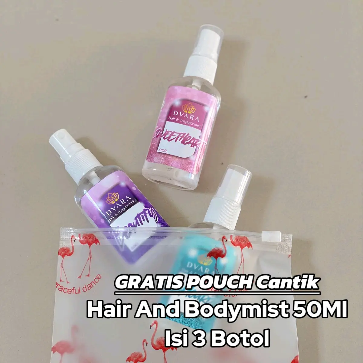 BUNDLING HEMAT DAPAT 3 DVARA HAIR AND BODYMIST 50ML