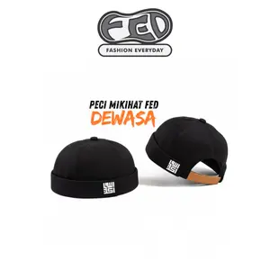Topi Pria Dewasa Peci UAS (Miki Hat) Logo Kaligrafi Muslim Kualitas Import Abu Biru Kopiah Hitam Songkok Motif Allahuakbar