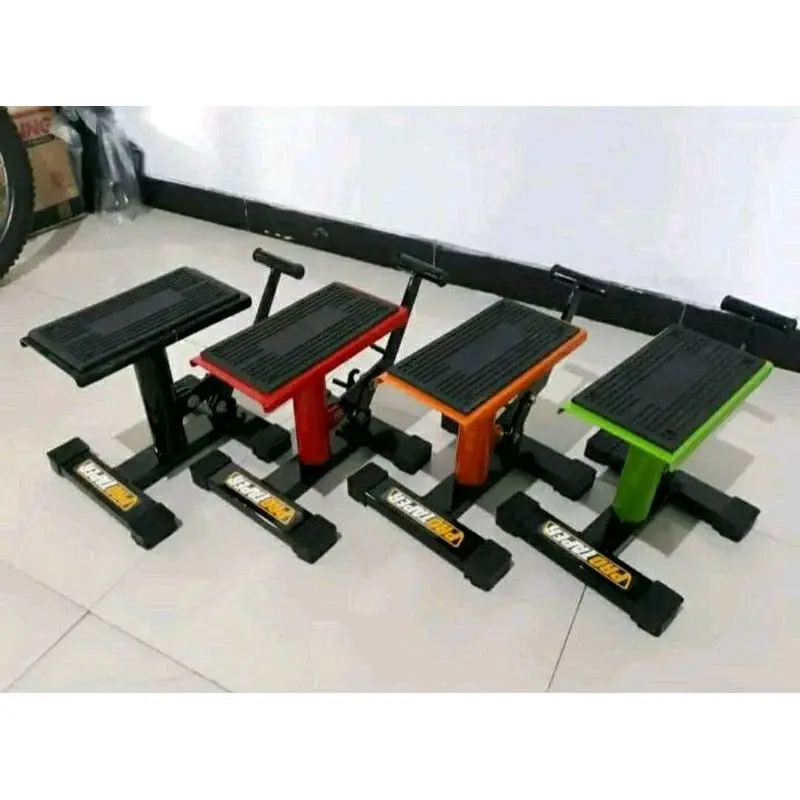 Standar Paddock Motor Trail SuperMoto Jackstand KLX/DTR Bulat - Tinggi Stand 30cm 1