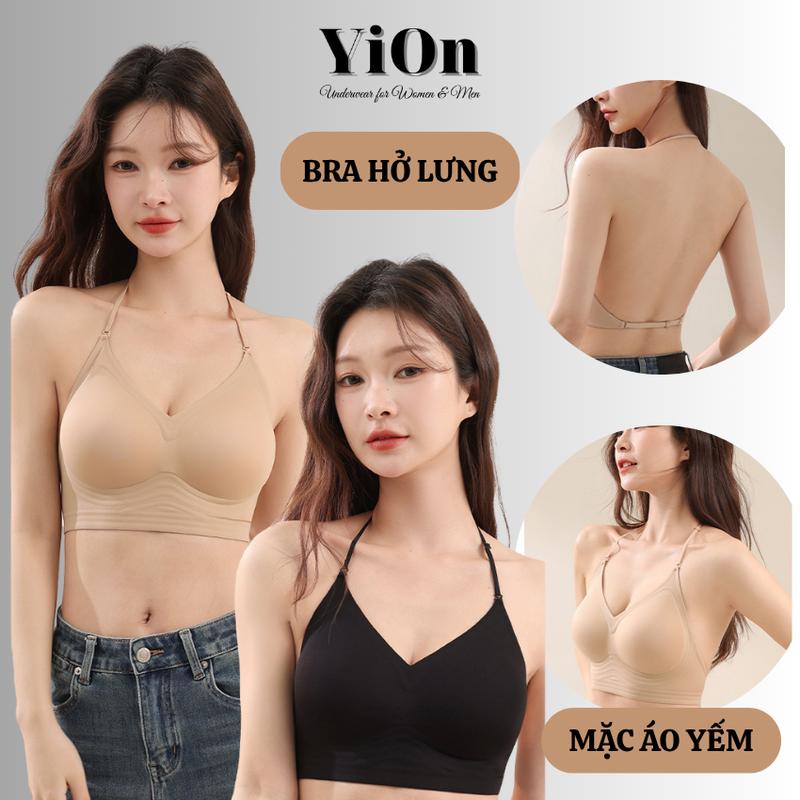 Áo Ngực Su Nước Mặc Áo Yếm Đầm Hở Lưng Mềm Mát Đệm Vừa Thoải Mái YiOn Underwear AU15