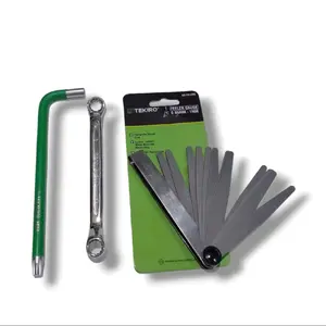 Tekiro Paket Stelan Klep Motor T40 + Fuller 13 Blade + Kunci Ring ATS 8x9 Set 3pcs Original Ukuran 0.05-1.00 mm