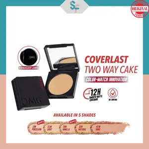 OMG Coverlast Two Way Cake Color Match Innovation 12H Smooth Matte Coverage