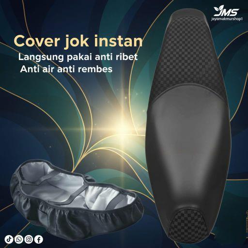 Sarung Jok Motor Kombinasi Langsung Pakai Anti Cakar Kucing Bahan Kulit Premium Amplas Jeruk Catur3D Anti Air Anti Rembes untuk Motor Anda