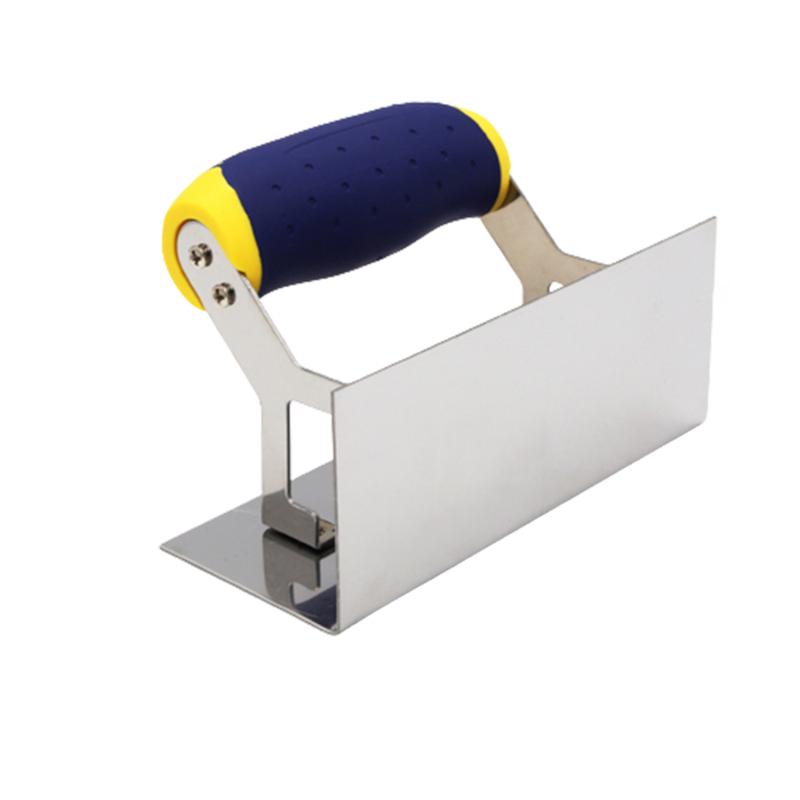 Product Introduction of Corner Trowel Stainless Steel with Grip Handle Professional Plastering Tool Wall Repair Tool for Mudding Drywall Scraping 27