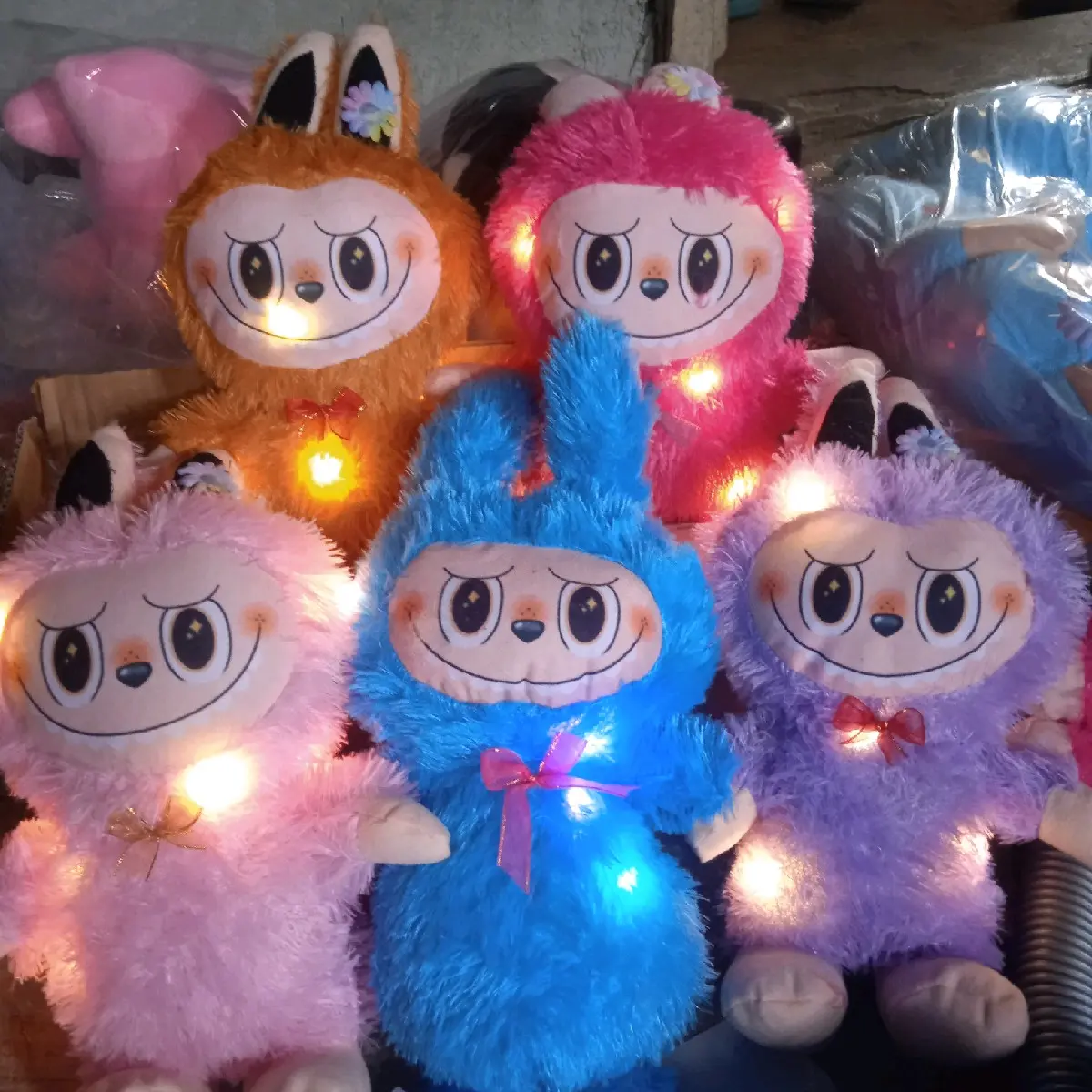 Boneka labubu led the moster exticing macaron S boneka labu labu