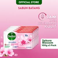 Gambar Dettol Sabun Batang Sakura Blossom 100gr Bar Soap Anti Bakteri x 5 Pcs dari Mitech Protection Kota Tangerang Selatan 1 Tokopedia
