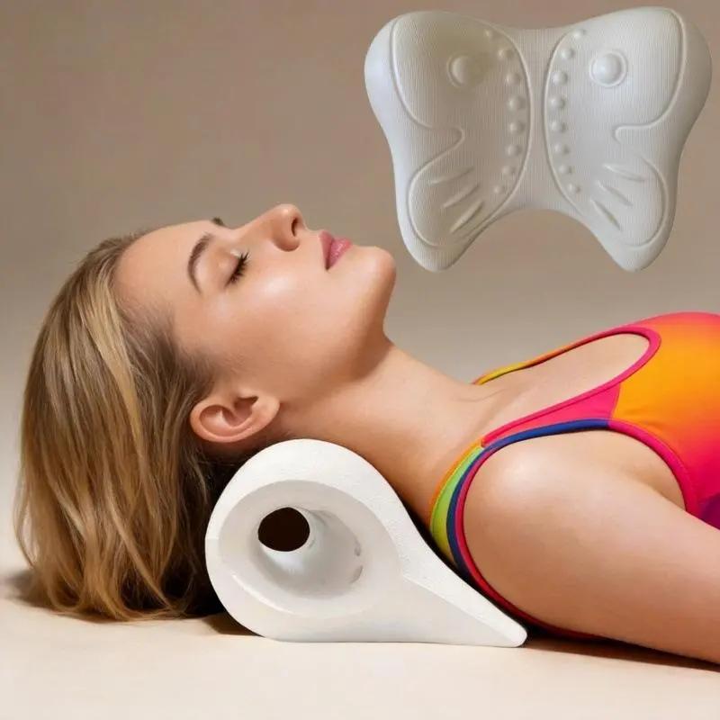 Cổ tử cung hỗ trợ massage gối có thể giặt Bìa C hình cổ vai relaxer cho nhà văn…