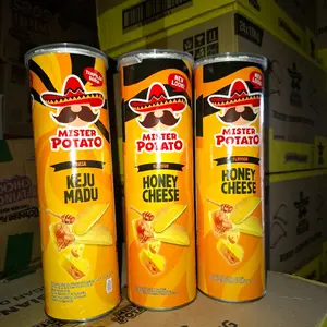 40ribuan dapat 3 tabung!! Mister Potato Keju Madu, Honey Cheese, dan Flavour Kentang Enak Gurih