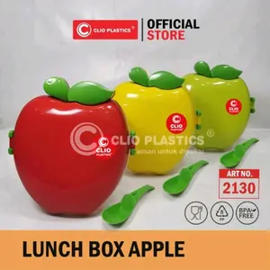 korea ala lucu Kotak Makan Karakter Buah untuk Anak - Lunch Box APEL CLIO- Kitchenware tempat bekal bentobox