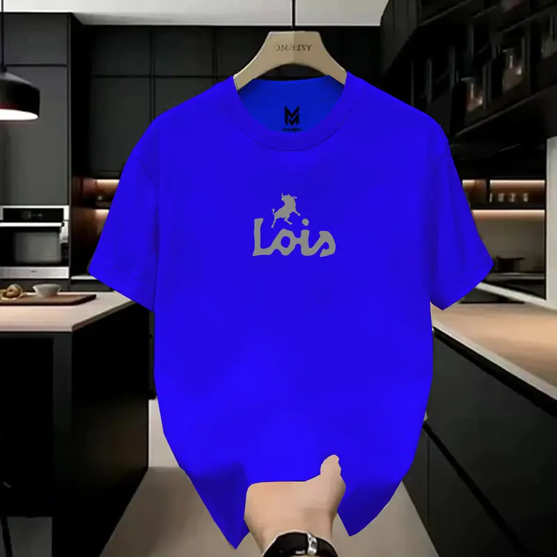 COD Baju Kaos Keren!!! Kaos Distro Motif Lois Text Silver Premium Quality Kaos Cotton Combed 24s Lengan pendek Unisex Pria/Wanita 3