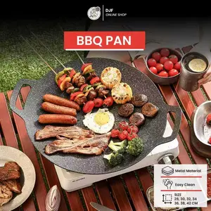 Panggangan BBQ Korea Grill Pan Anti Lengket Serbaguna Untuk Kompor Gas dan Induksi