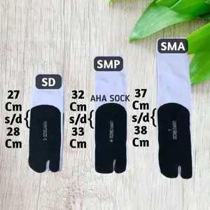 12 PASANG KAOS KAKI JEMPOL NILON BISA UNTUK ANAK SEKOLAH UKURAN SD SMP SMA WARNA PUTIH TELAPAK HITAM DAN HITAM POLOS TEBAL, LEMBUT DAN NYAMAN Fashion