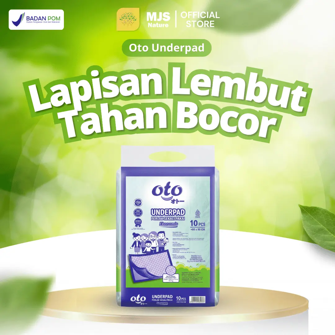 OTO Underpad Alas Popok Sekali Pakai Perlak Medis Anti Bocor Ampuh Menyerap Cepat Alas Tidur Lansia Bayi Dan Pasien