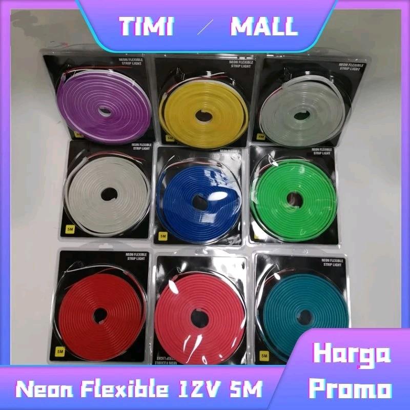 Neon led strip light flexinle DC 12v 5 meter WATERPROOF 4