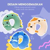 Gambar OHSOME ALBA SOL Bantal Leher Penutup Mata Hewan Hiu Dinosaurus Anjing - Dinosaur dari OHSOME Homeliving Kab. Bekasi 2 Tokopedia