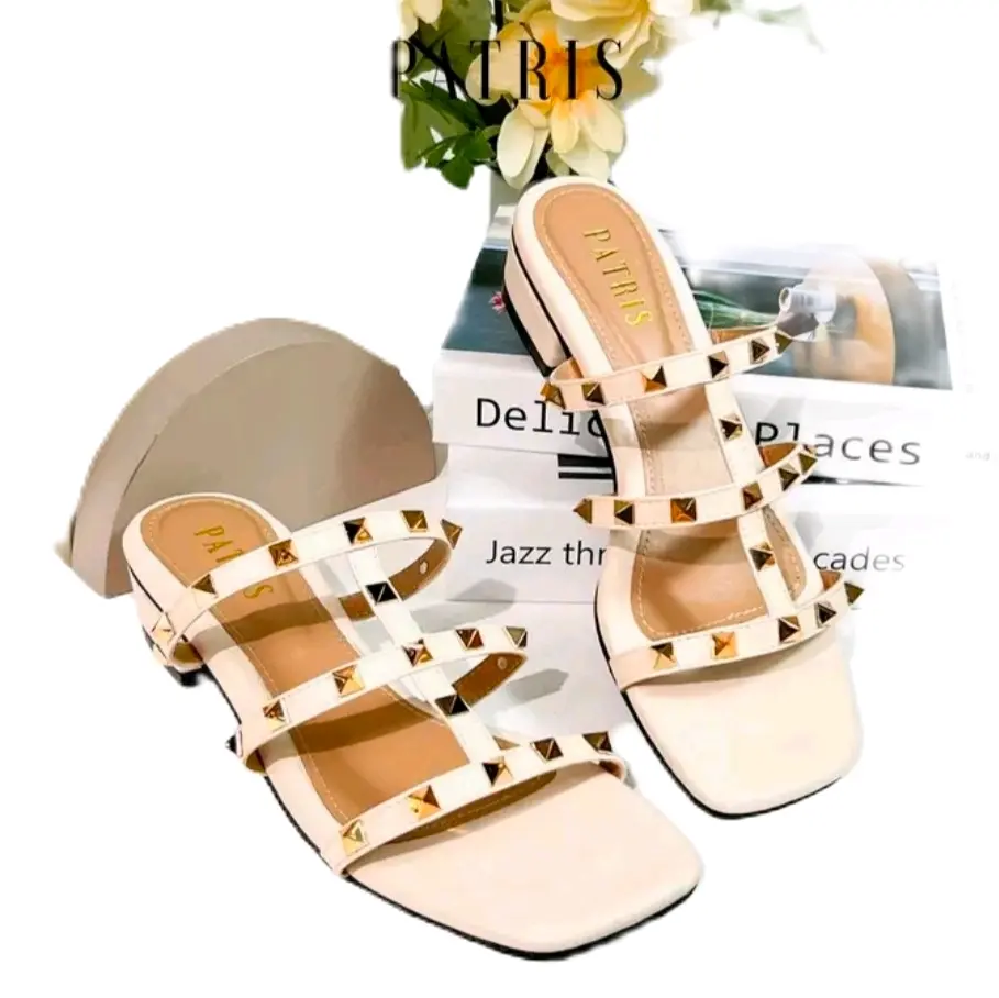 Sendal Wanita Patris Aleria heels hak 3 cm - Sandal Wanita sangat nyaman dipake bahan sintesis