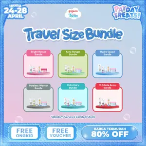 TRAVEL SIZE COMPLETE BUNDLE (ISI 5) | STARTER KIT BUNDLE | PAKET SKINCARE KIT REMAJA | MENCERAHKAN, MELEMBAPKAN, MERAWAT KULIT BERJERAWAT