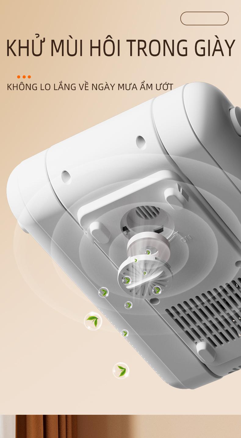 Product Introduction of Máy Sấy Giày, Mẫu Mới, Điều Khiển Nhiệt Độ Thông Minh, Máy Sấy Giày Giá Đôi, Nhỏ Gọn Và Cầm Tay, Làm Khô Nhanh, Màn Hình Cảm Ứng LED, Loại Bỏ Vi Khuẩn Và Mùi Hôi, TAJASON maysay giay 11