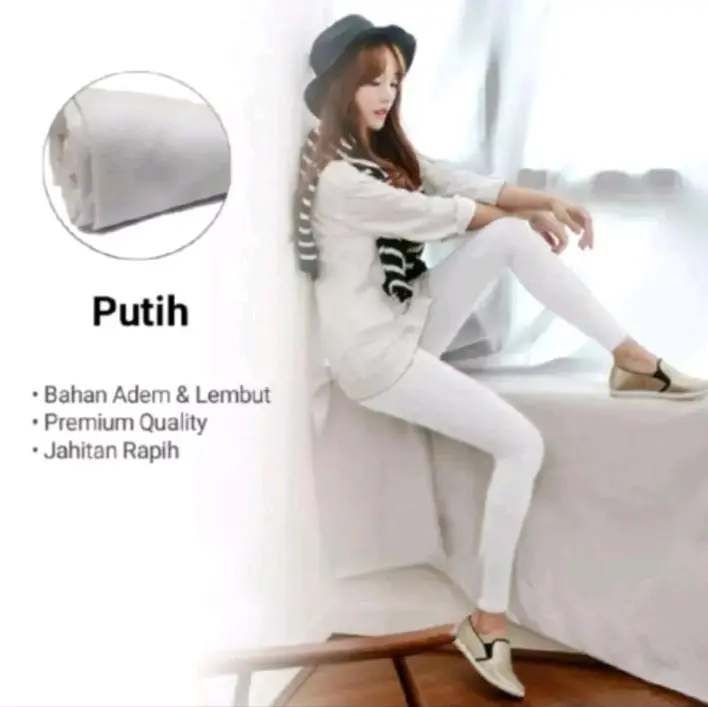 LEGGING PANJANG BAHAN KAOS/LEGING WANITA SOFT RAYON PREMIUM DEWASA 8