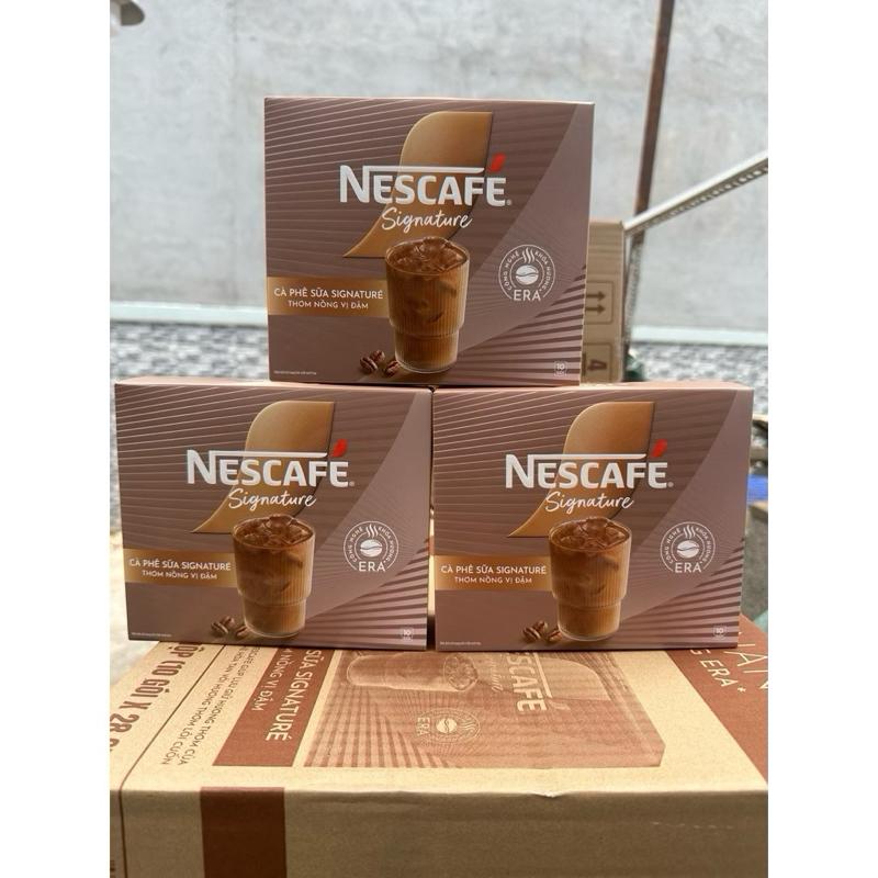 Nescafe Signature - Bộ 3 Hộp Cà Phê Sữa Signature Thơm Ngon Vị Đậm