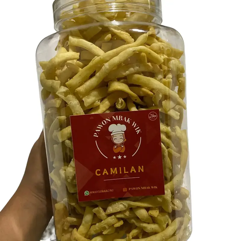 kue bawang gurih renyah krenyes daun jeruk toples jumbo ukuran 2 liter 0