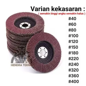 AMPLAS SUSUN 4 inci FLAPDISC BESI 4 dim REMPELAS TUMPUK 4 in FLAPDISC KAYU 100MM KERTAS GOSOK BULAT 4" Logam mata gerinda