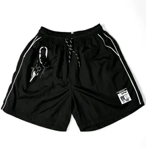 BOARSHORT PARASUT/CELANA PENDEK PARASUT/CELANA PARASUT / CELANA PENDEK/ CELANA PANTAI PARASUT/ BOARDSHORT WATERPROOF/CELANA PARASUT SKENA/ CELANA PENDEK KALCER /CELANA SKENA/CELANA KALCER Santai Hitam Pria Karet Panjang Distro Wanita