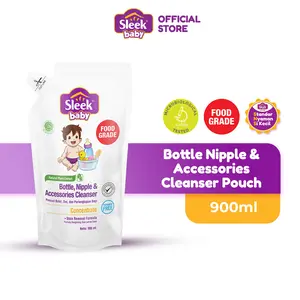 Sleek Baby Bottle Nipple & Accessories Cleanser Pouch 900ml