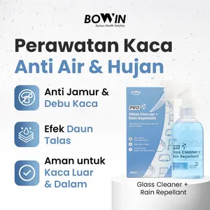 Bowin Glass Cleaner & Rain Repellant (Pembersih Kaca, Obat Anti Jamur & Air Hujan) Car Microfiber