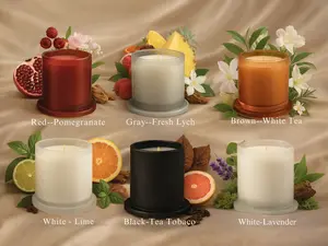 Eclat Lilin Aromaterapi Premium Kaca Golden Bell Tutup Mewah | Luxury Scented Candle Gift (ES006)