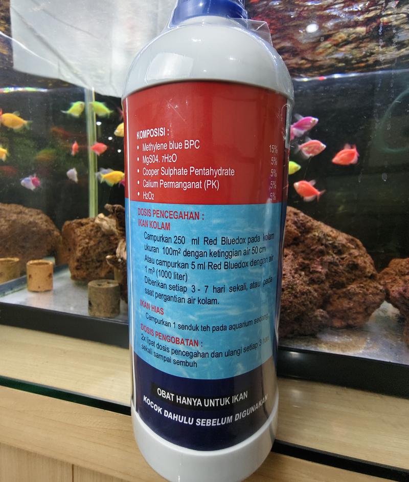 Product Introduction of RED BLUEDOX FIRST HAND OBAT KUTU JAMUR PARASIT BAKTERI LUKA AEROMONAS WHITE SPOT WHITESPOT SIRIP RUSAK ICHTHYOPHTHIRIUS SEGALA JENIS IKAN AIR TAWAR ORI 27