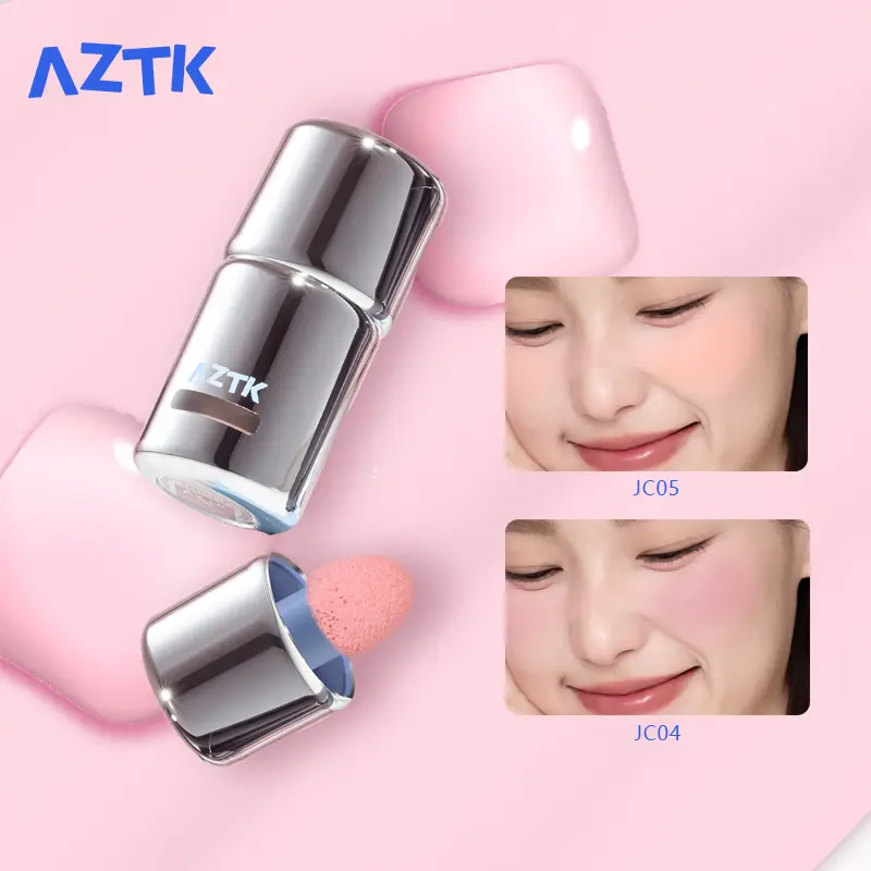 AZTK Frozen Liquid powder blusher powder blusher expands and shrinks matte atmosphere, improves appearance, brightens and improves color