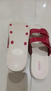 Product Review of LUOFU E 7188 -B2K5WS SIZE 36-40  l Sandal Selop ban 2 jelly wanita l Sendal kokop cewek impor from K**n 1