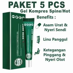 Promo 5 Paket Lumbar Spine Cooling Gel Compres Krim Lumbar Untuk Nyeri Otot