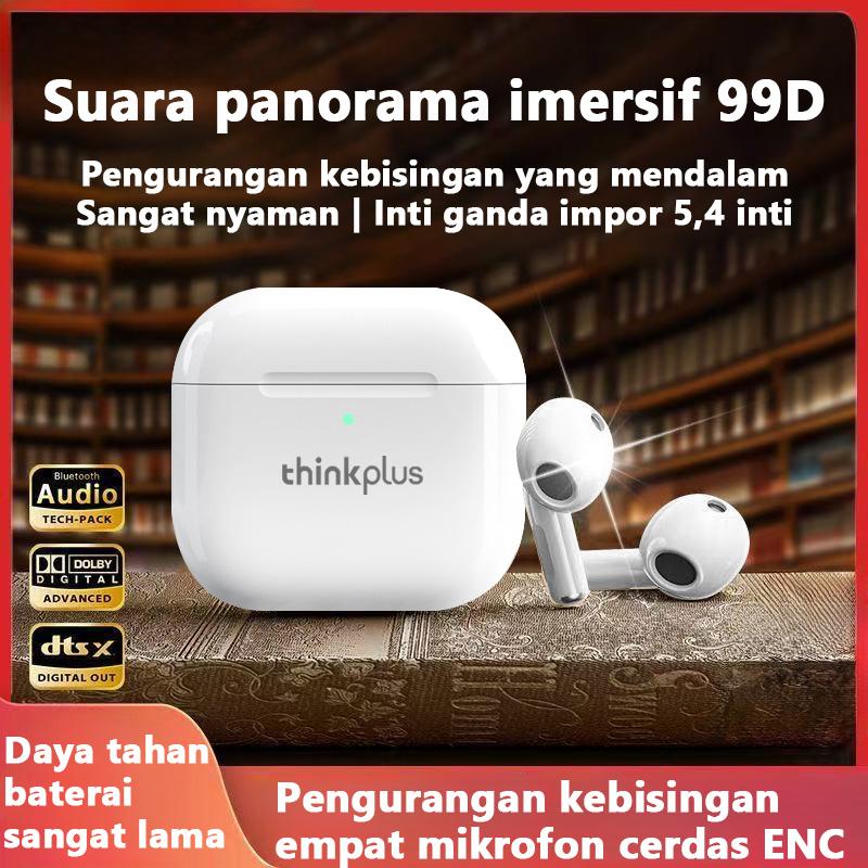Lenovo thinkplus Mini Headphone Tak Terlihat TWS Bluetooth 5.3 Earphone Nirkabel Headphone HIFI Stereo Noise Reduction Earbuds Untuk iPhone Xiaomi