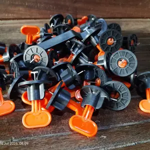 CASTA Tile Leveling System 50PCS Alat Perata Keramik Model Putar Reusable Dengan Kunci Wrench Spacer Nat Rapi Presisi Mudah Dipasang Bisa Dipakai Ulang Tahan Lama Cocok Ubin Lantai Dinding Rumah Proyek Renovasi Praktis