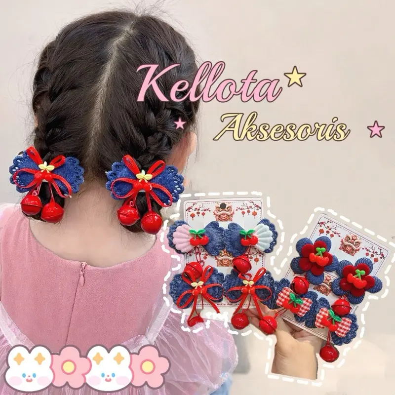 Jepit Rambut LolimolPremium Sepasang Jepitan Anak Korea lucu