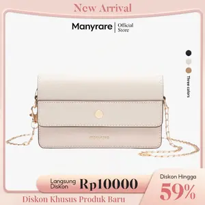Manyrare Tas Selempang Wanita Mini Elegan Tas Rantai Kecil Simple & Mewah