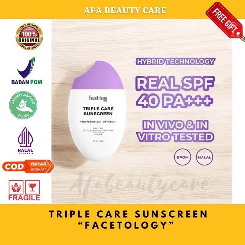 Facetology Triple Care Suncreen SPF 40 PA+++