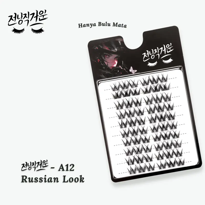 (BEST SELLER) A12RamadanRussian Look Bulu Mata Palsu -Riasan MataEvelash BulumataEyelash Extension 3