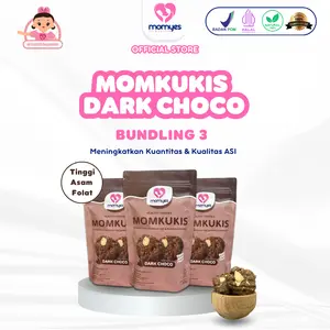 MOMKUKIS MOMYES - Bundling 3 Dark Choco (3 PCS) - Cemilan Sehat bernutrisi